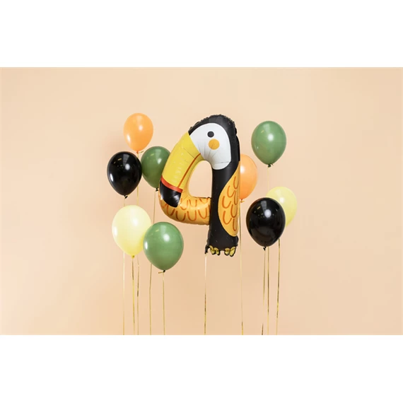 Lufi 4-es szám fólia tukán madár 68x91 cm mix