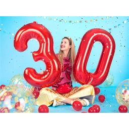 Lufi 5-ös szám fólia 86 cm piros