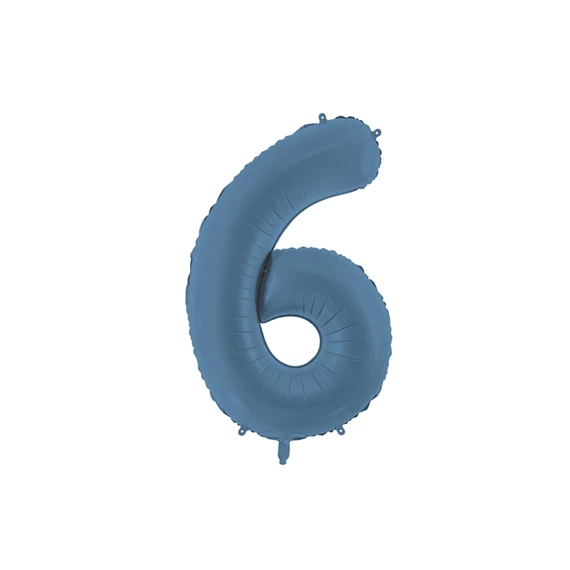 Lufi 6-os szám fólia 86 cm tengerészkék