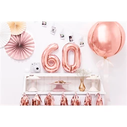 Lufi 6-os szám fólia 35 cm rózsaarany