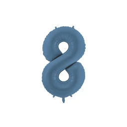 Lufi 8-as szám fólia 86 cm tengerészkék