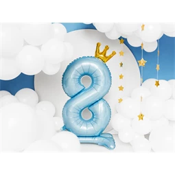 Lufi 8-as szám álló fólia 84 cm égkék