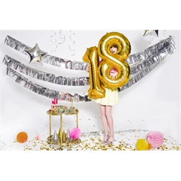 Lufi 8-as szám fólia 86 cm arany