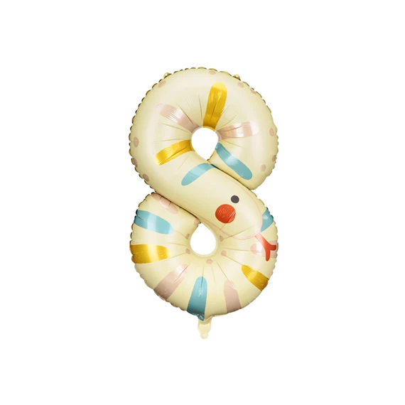 Lufi 8-as szám fólia kígyó 55x88 cm mix