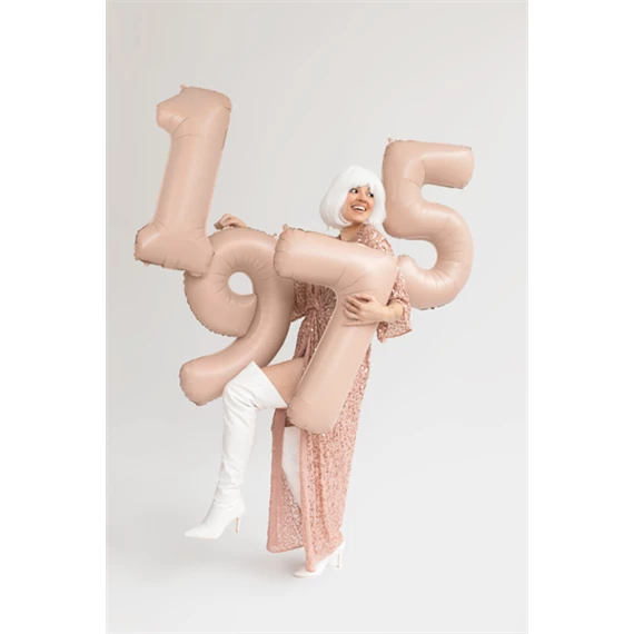 Lufi 9-es szám fólia 72 cm sötét bézs