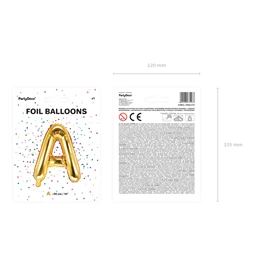 Lufi a betű fólia 35 cm arany