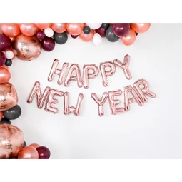 Lufi a betű fólia 35 cm rózsaarany