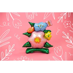 Lufi álló virágok fólia 100x116 cm mix