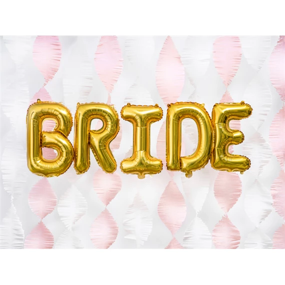 Lufi b betű fólia 35 cm arany