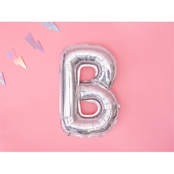 Lufi b betű fólia 35 cm irizáló