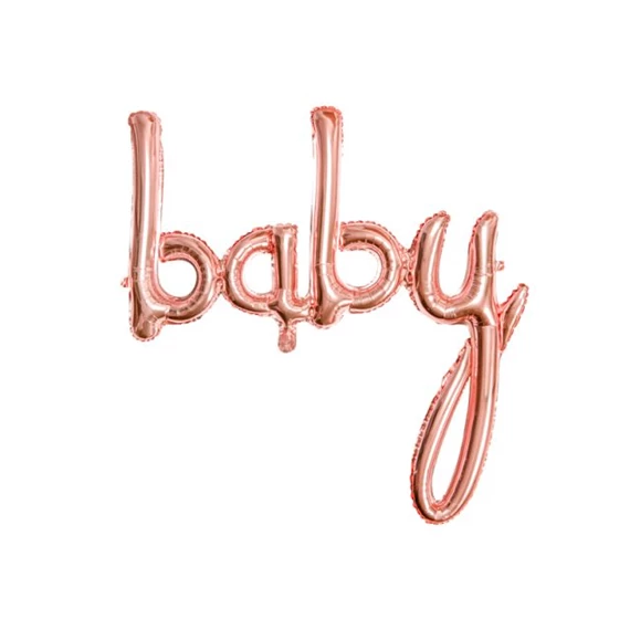 Lufi baby fólia rózsaarany 73,5x75,5 cm