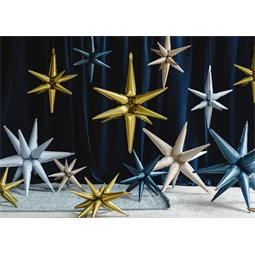Lufi csillag 3D fólia 105 cm bézs