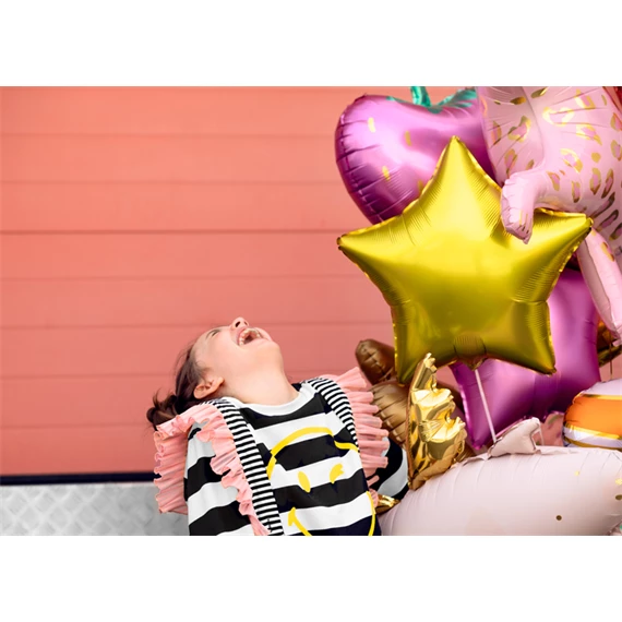 Lufi csillag fólia 70 cm arany