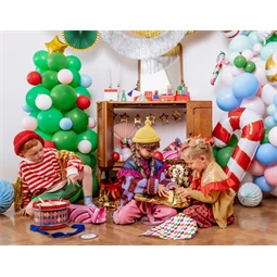 Lufi csokor karácsonyfa, mix, 65x161 cm