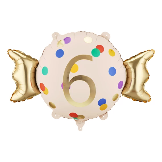 Lufi cukorka 6-os fólia 61x37 cm mix