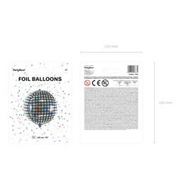 Lufi disco gömb fólia 40 cm