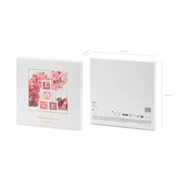 Lufi dobozok love 30x30 cm fehér S/4