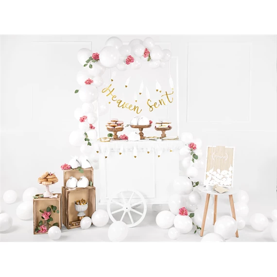 Lufi erős 12 cm pasztell tiszta fehér S/100