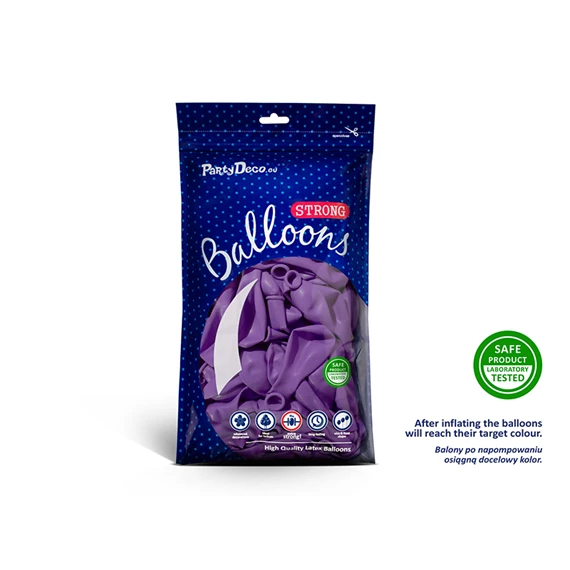 Lufi erős 23 cm pasztell levendula kék S/100