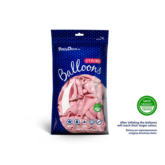 Lufi erős 27 cm pasztell halvány rózsaszín S/50