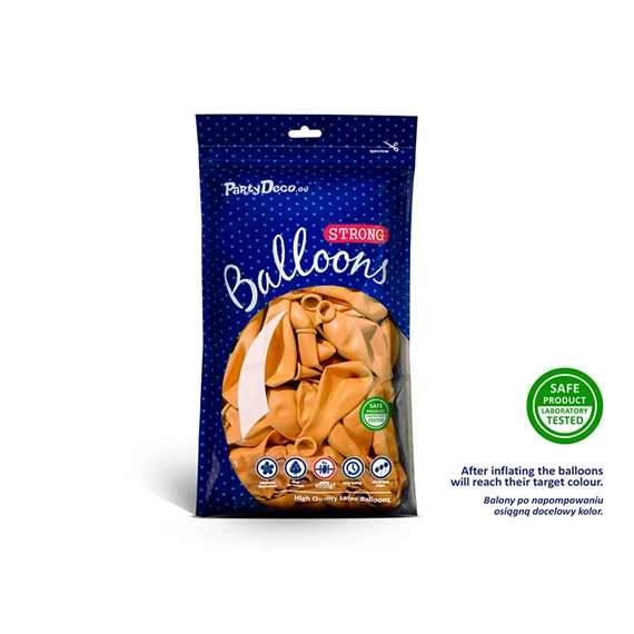 Lufi erős 27 cm pasztell mandarin narancs S/100