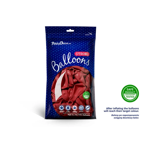 Lufi erős 27 cm pasztell pipacs piros S/100