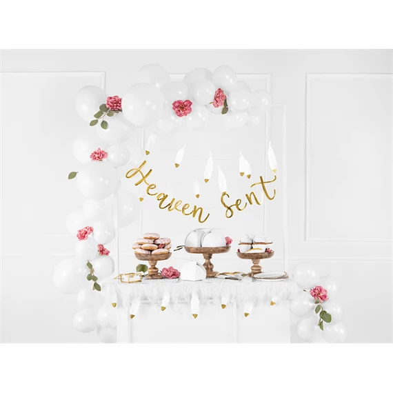 Lufi erős 30 cm pasztell tiszta fehér S/100