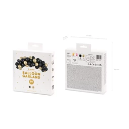 Lufi girland fekete és arany 200 cm S/60