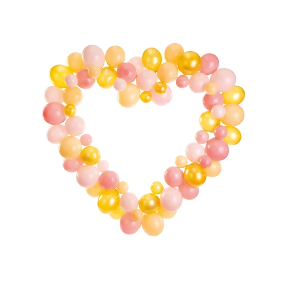 Lufi girland kerettel rózsaszín 160 cm