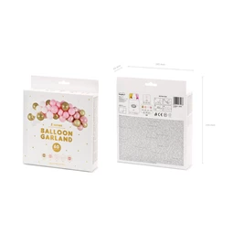 Lufi girland rózsaszín 200 cm S/60