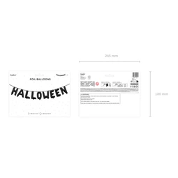 Lufi halloween fólia 280x46 cm fekete