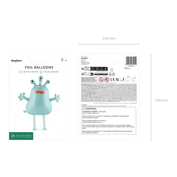 Lufi idegen fólia 58x60 cm mix