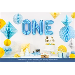 Lufi j betű fólia 35 cm kék