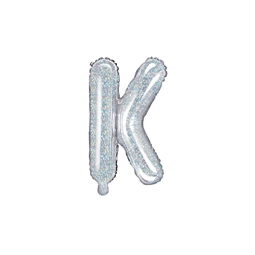 Lufi k betű fólia 35 cm irizáló