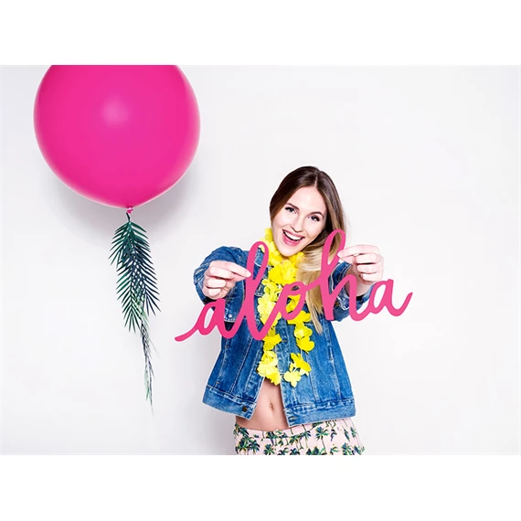 Lufi kerek 1 m pasztell fukszia