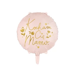 Lufi kocham cię mamo fólia 45 cm rózsaszín