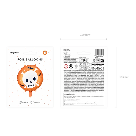 Lufi koponya fólia 45 cm mix