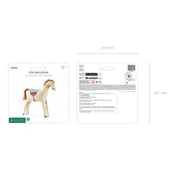 Lufi ló fólia 86,5x73 cm színes