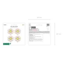 Lufi margaréta girlandhoz fólia 65 cm krém S/4