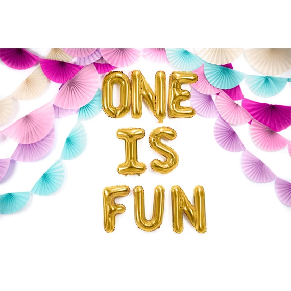 Lufi n betű fólia 35 cm arany