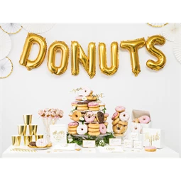 Lufi n betű fólia 35 cm arany