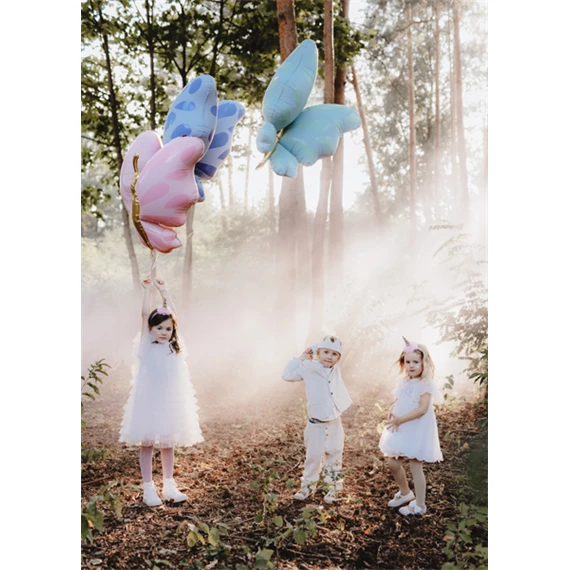 Lufi pillangó fólia 69x69 cm kék