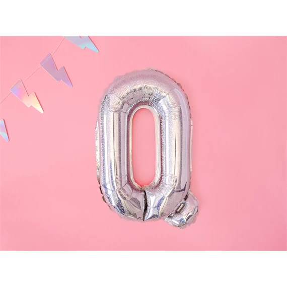 Lufi q betű fólia 35 cm irizáló