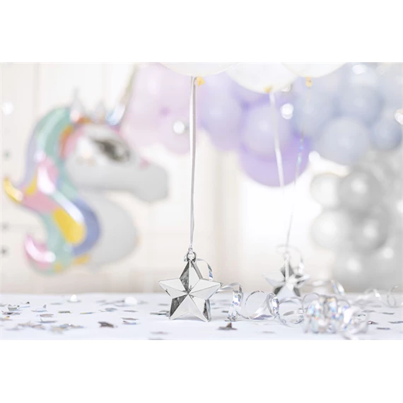 Lufi súly csillag alakú 10 x 11 cm ezüst