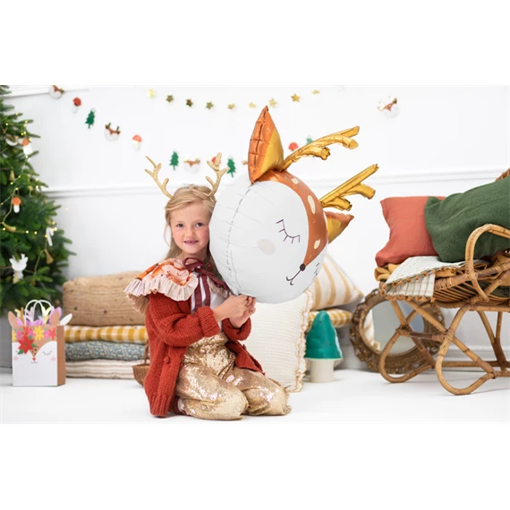 Lufi szarvas fólia 73x64 cm mix