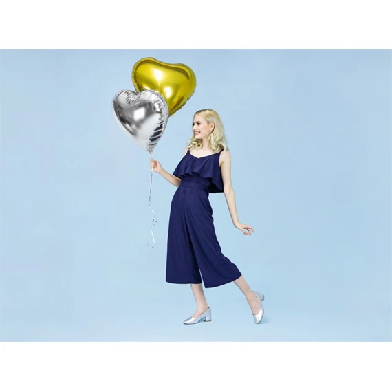 Lufi szív fólia 61 cm ezüst