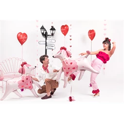 Lufi szív fólia ``Kocham Cię`` 45 cm mix