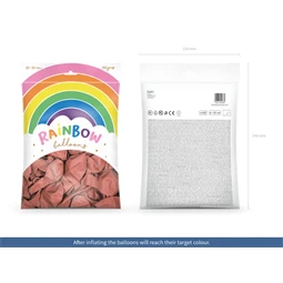 Lufi szivárvány 30 cm metál rózsaarany S/100