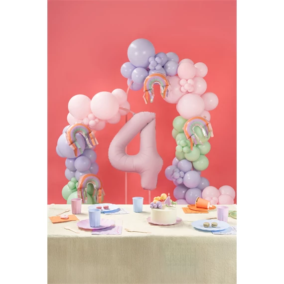 Lufi szivárvány rojttal 38x41 cm mix S/3