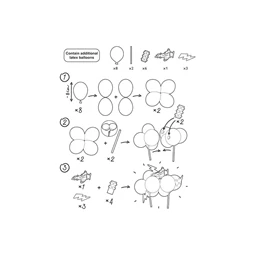 Lufi tortadísz repülőgép, mix, 29 cm